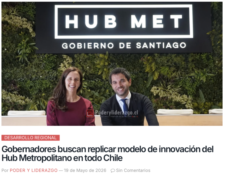 Gobernadores buscan replicar modelo de innovación del Hub Metropolitano en todo Chile - Hub Metropolitano